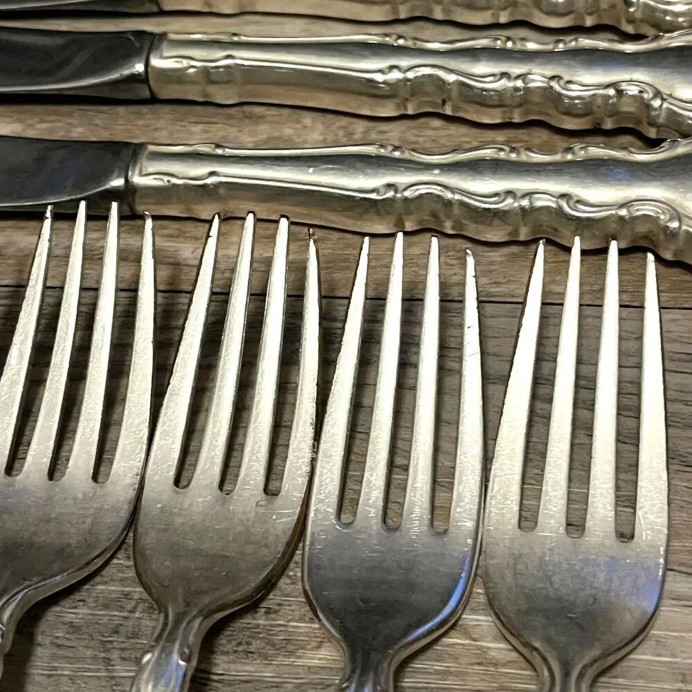 Modern Baroque by Community Oneida Silverplate Flatware Service ~8 41 Pieces